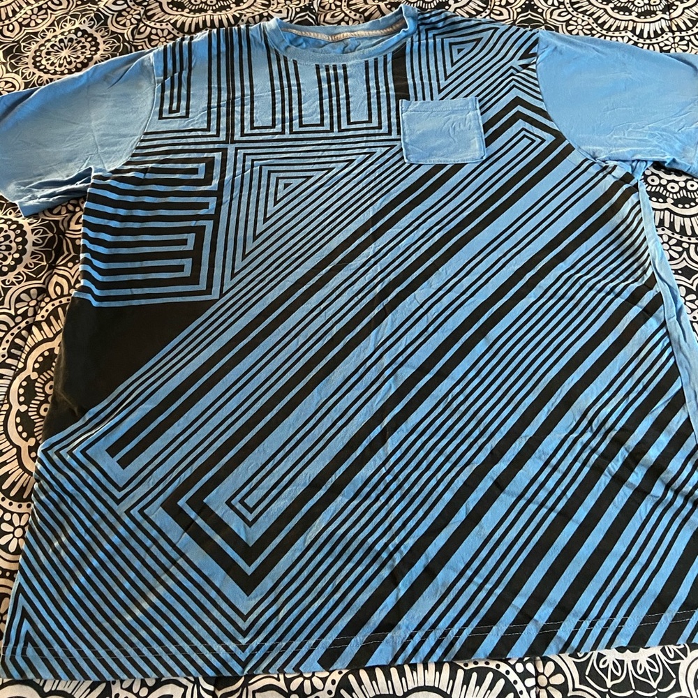 Jordan blue T-shirt.